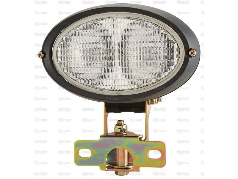 Halogen Work Light Oval Bracket - 12V (55W) for Massey Ferguson