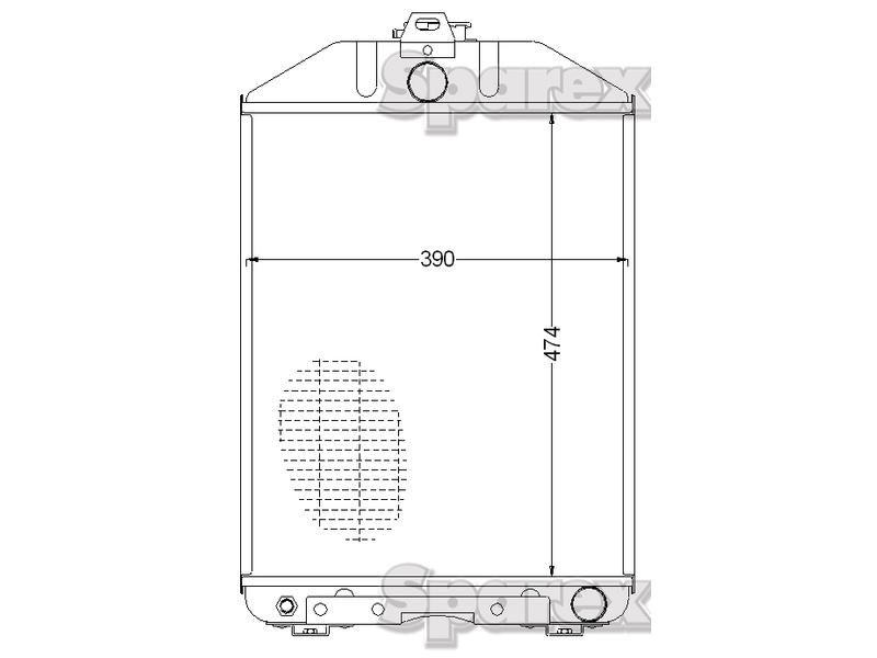 Radiator for Renault 781 (S-1 Series)