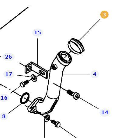 MASSEY FERGUSON COMBINE OIL FILLER CAP (AGCO) V836659697