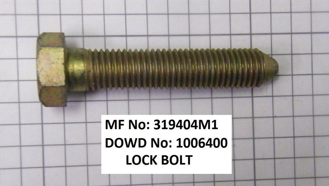 Massey Ferguson LOCK BOLT Part No:319 404 M1