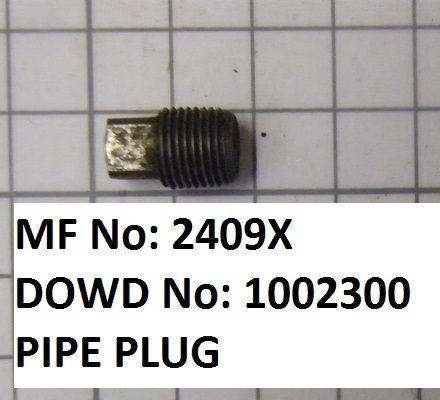 Massey Ferguson PIPE PLUG Part No:2409X