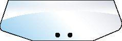 FORD NEW HOLLAND GLASS-REAR-LOWER-TINTED(10061) 10047