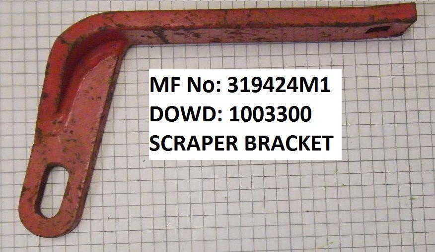 Massey Ferguson SCRAPER BRACKET Part No:319 424 M1