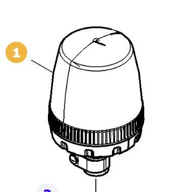 Flashing Beacon for Massey Ferguson and Valtra 4298533M95