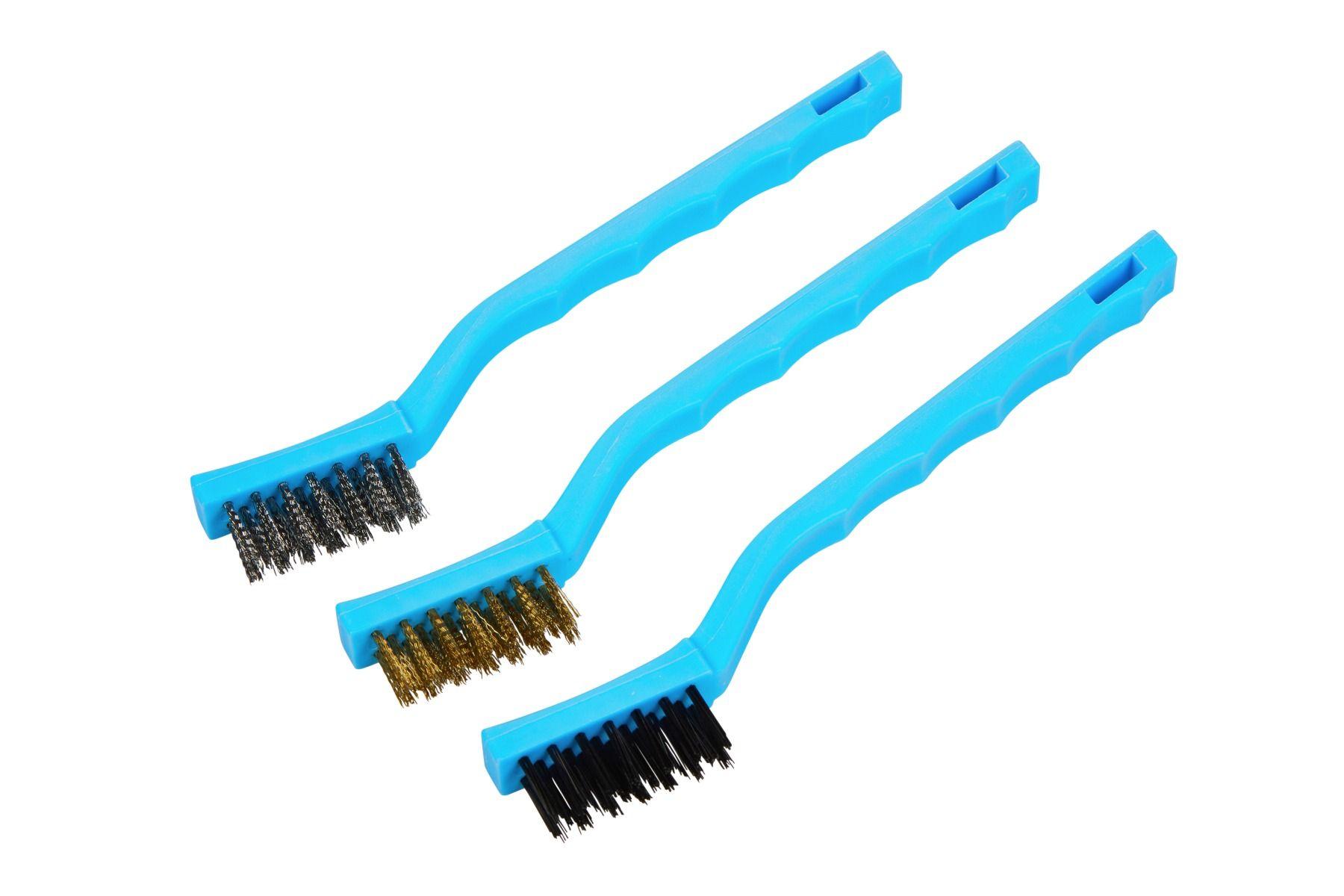 Blue Spot Tools 7" 3 PCE Wire Brush Set