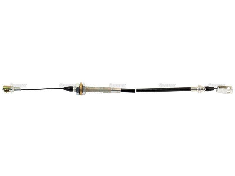 Hand Throttle Cable - Length: 1940mm, Outer cable length: 1798mm. for Ford New Holland (81870803, F0NN9C799CB, F1NN9C799CA)