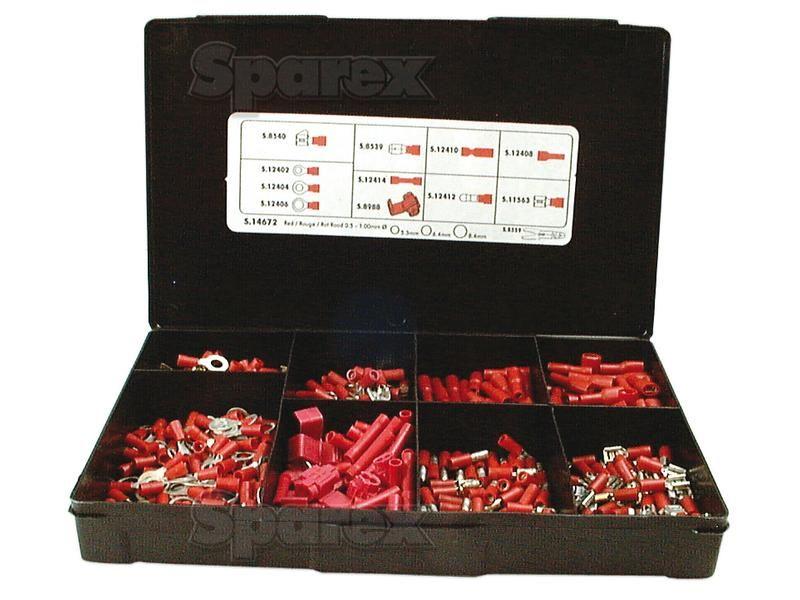 Pre Insulated Terminal Kit, Standard Crimp Red (Handipak 430 pcs.)