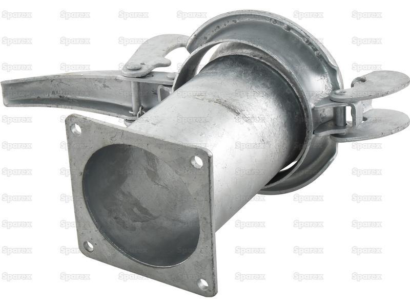 Male Coupling with Flanged end 6" (Galvanised) |  for Bauer Slurry Equipment