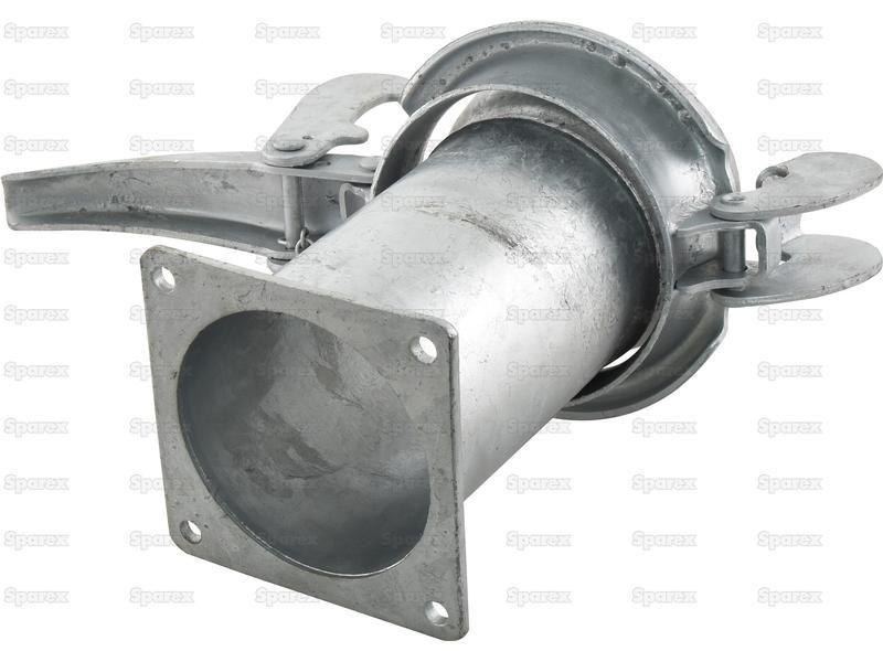 Male Coupling with Flanged end 6" (Galvanised) | for Bauer Slurry Equipment