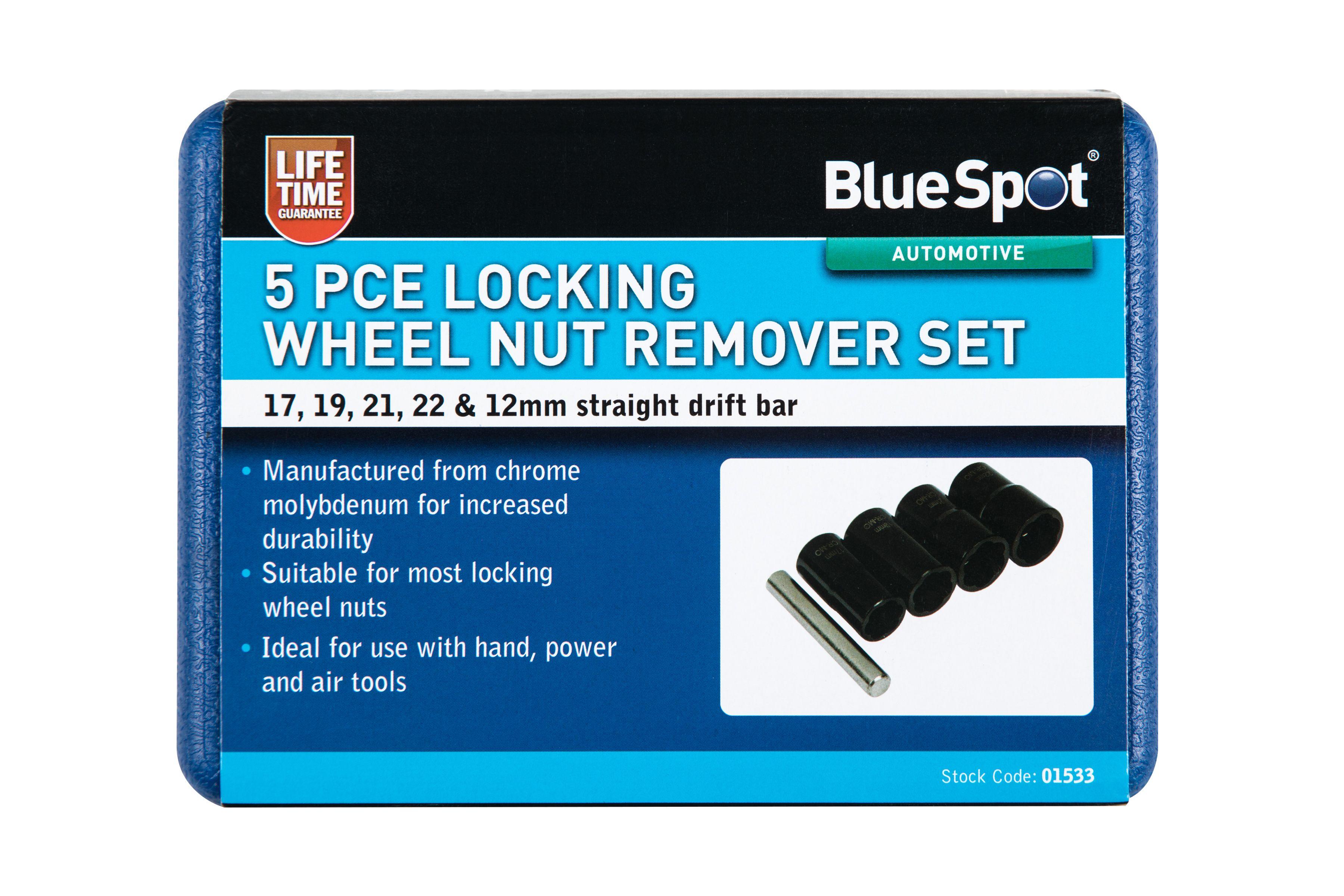 Blue Spot Tools 5 PCE Locking Wheel Nut Remover Set