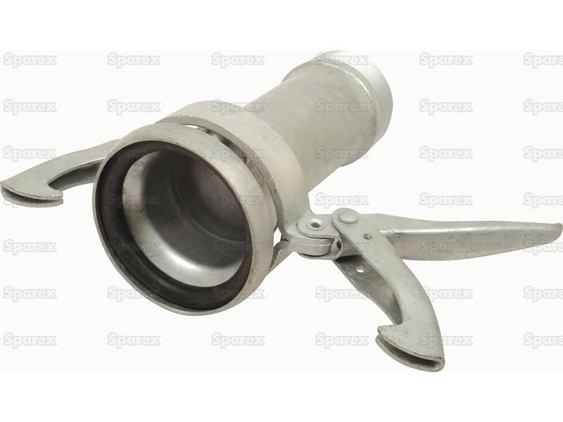 Coupling with Threaded End - Female 5'' (133mm) x 5'' (Galvanised)