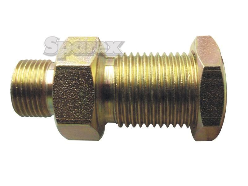 Hydraulic Bulkhead Adaptor 3/8''BSP - 3/8''BSP with lock nut PARKER HANNIFIN (6WMK4WL4NMS)