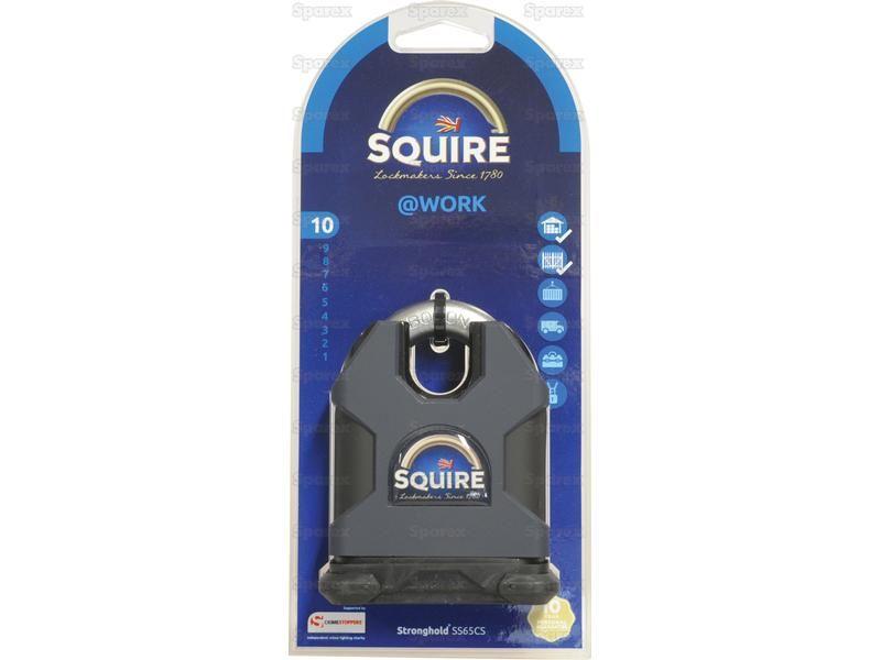 Squire Stronghold Padlock - Hardened Steel, Body width: 65mm (Security rating: 10)