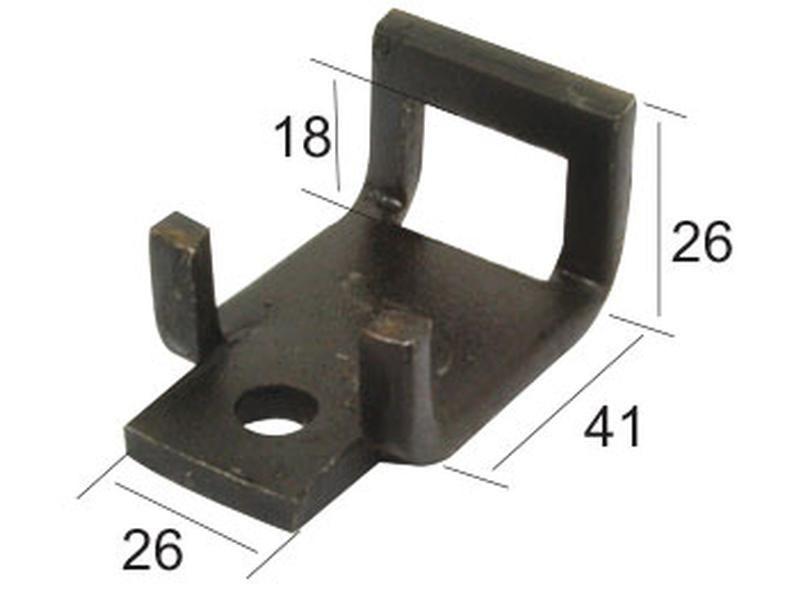 S Tine Clamp with helper 25x8mm Suitable for 40x10mm for Universal VARIOUS
