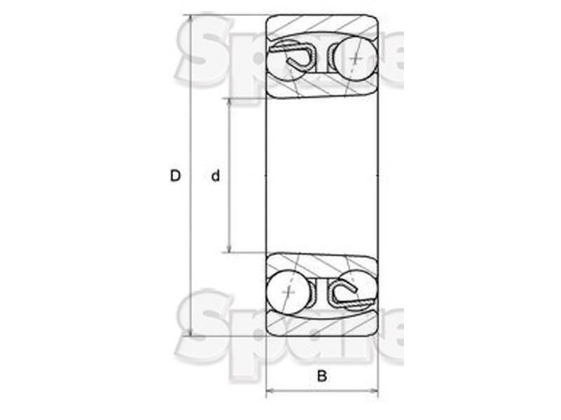 NTN SNR Self Aligning Taper Bore Bearing - Metric (1309KC3)