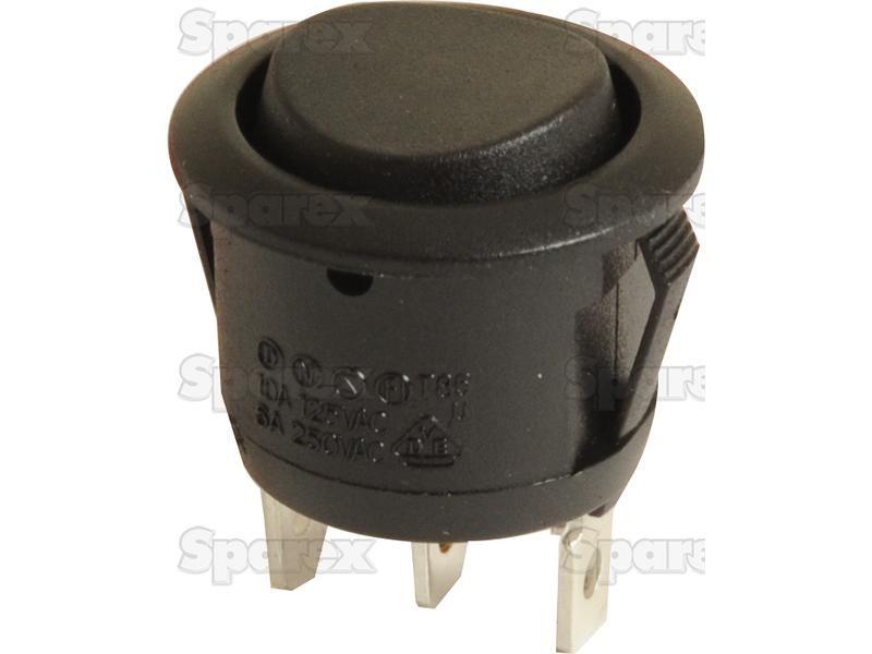 Rocker Switch Miniature - Universal Fitting, 3 Position (On/Off/On)