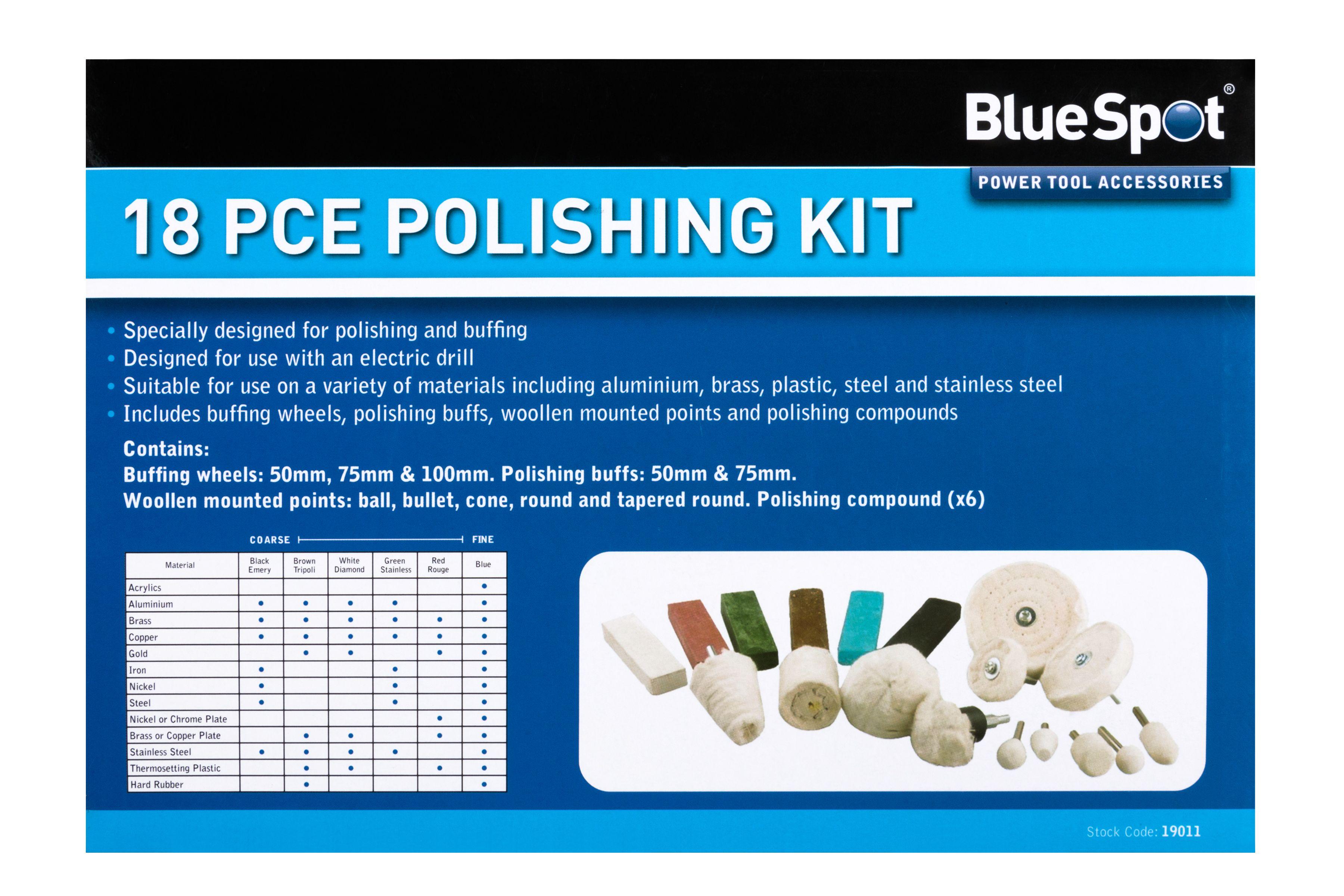 Blue Spot Tools 18 PCE Polishing Kit