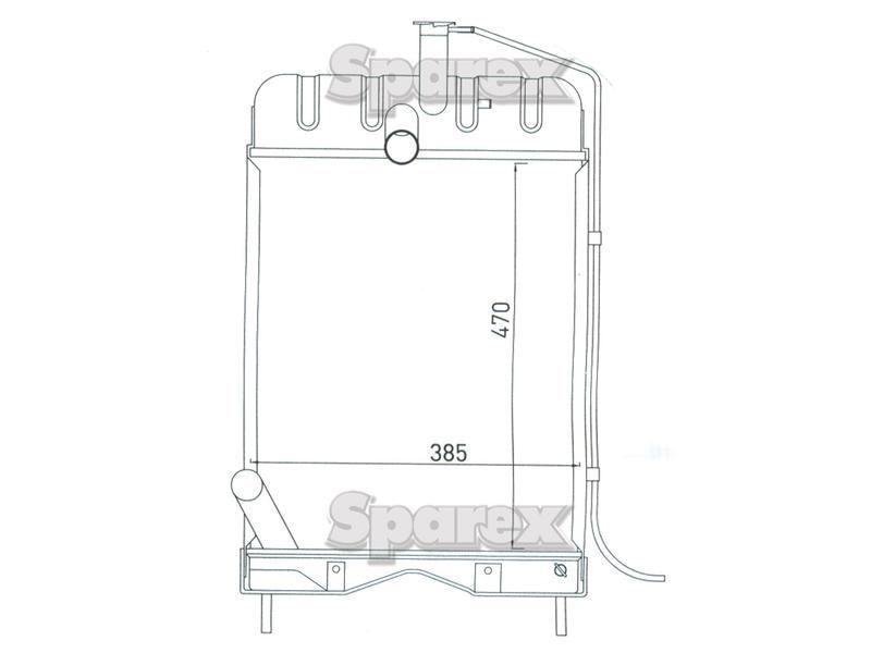 Radiator for Massey Ferguson 40E (Industrial Tractors)