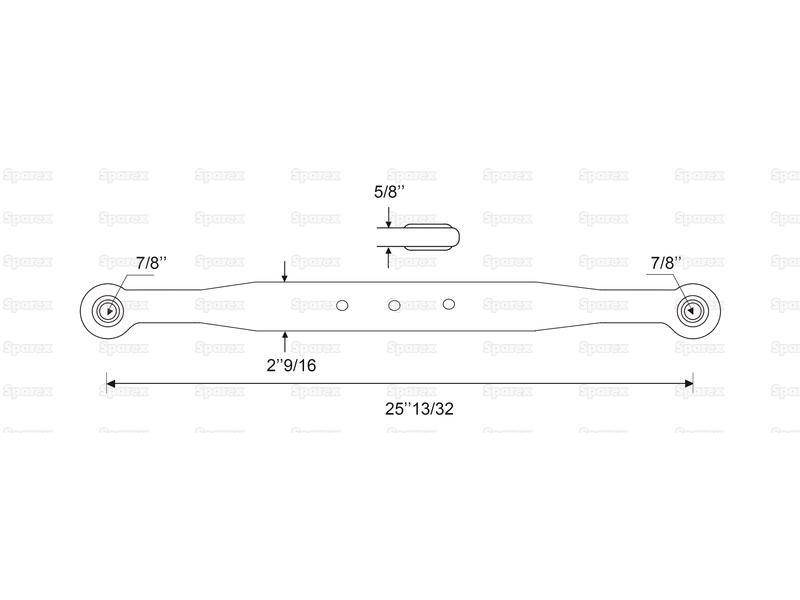 Lower Link Lift Arm - Complete (Cat. 1/1) Kubota (159328, 159-328)
