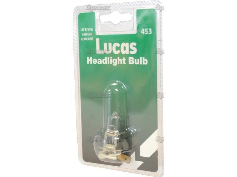 Halogen Plough Bulb, 12V, 55W, PK22s Base Case IH, Lucas