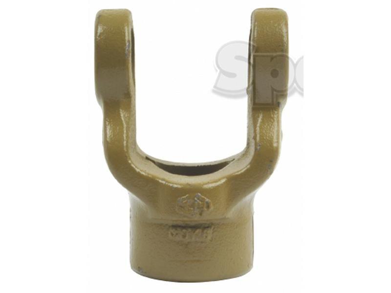PTO Yoke - Keyed Yoke (U/J Size: 27 x 74.5mm) Bore Ø35mm, Key Size: 10mm. Bondioli & Pavesi, La Magdalena, Walterscheid