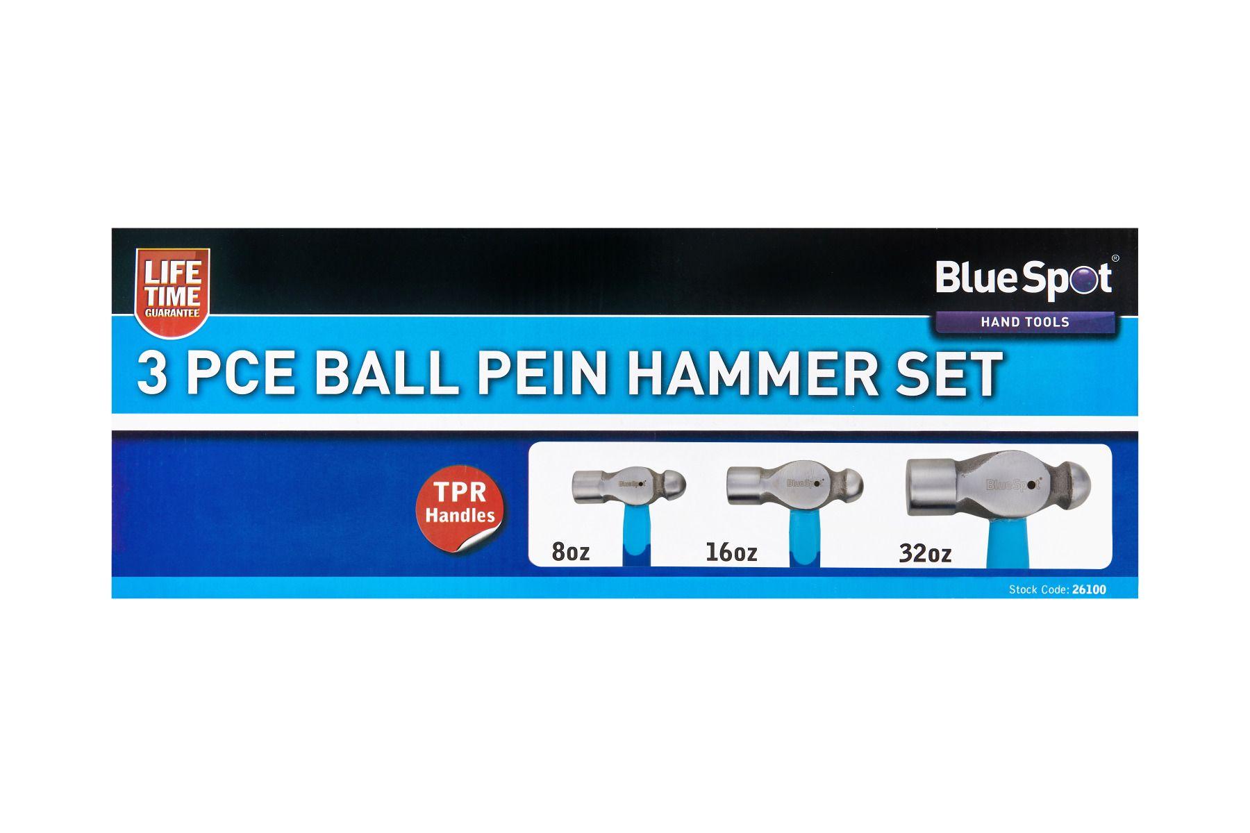Blue Spot Tools 3 PCE Ball Pein Hammer Set
