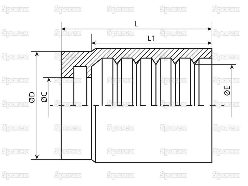 Dicsa 2SN/2SC 2 Wire Ferrule 1/4''