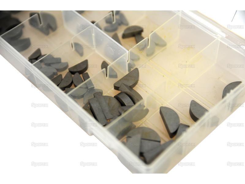 Metric Woodruff Keys - Assorted (80 pcs. Handipak) Din 6888