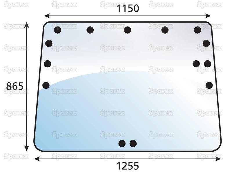Rear Window for Renault 133-54 (52-54 Series)