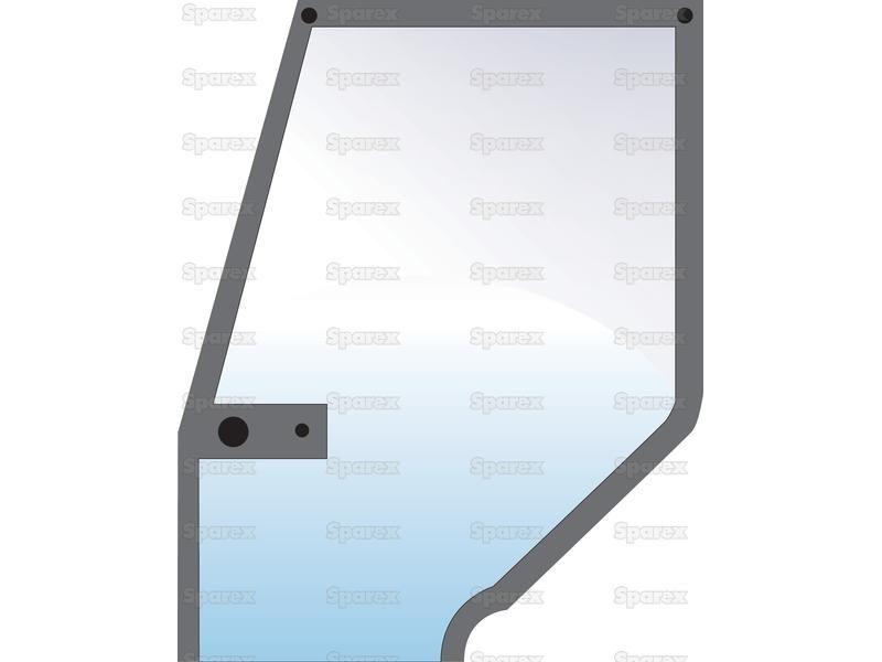Door Glass LH for Case IH