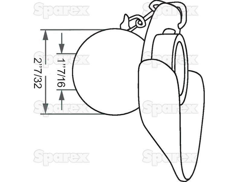Lower Link Ball, Guide Cone and Linch Pin (Cat. 2/3)