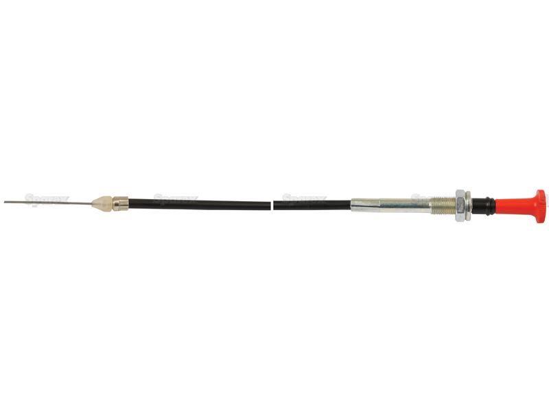 Engine Stop Cable - Length: 1130mm, Outer cable length: 1020mm. for Massey Ferguson 240 (200 Series)