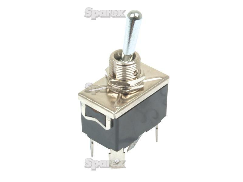 Toggle Switch, On/Off/(On) Sprung Centred
