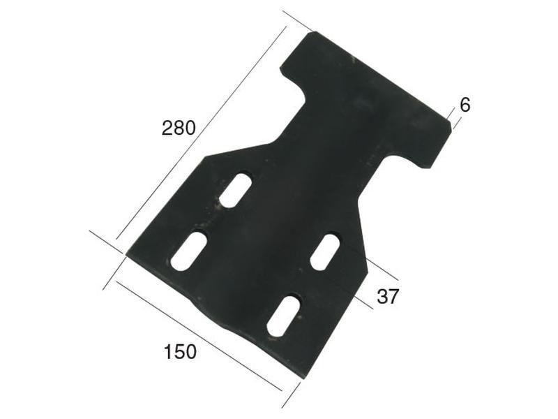 Scraper Plate 280x150x6mm for Simba VARIOUS