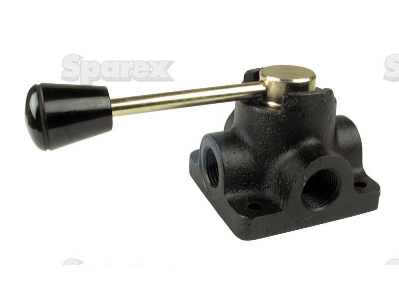 Hydraulic 4-way Diverter Valve 1/2'' BSP open centre double acting