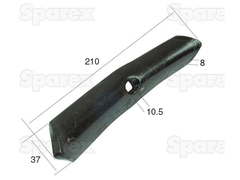 Reversible point 210x40x8mm for Wieberg