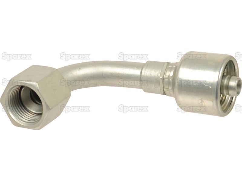 Gates JIC 37° Hose Insert 5/8'' x 1 1/16'''' Female 90° Swept Swivel Gates (Belts) (10G12FJX90S)