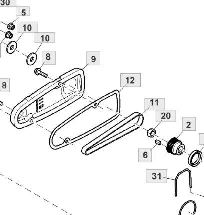 John Deere SYNCHRONOUS BELT TCU32422