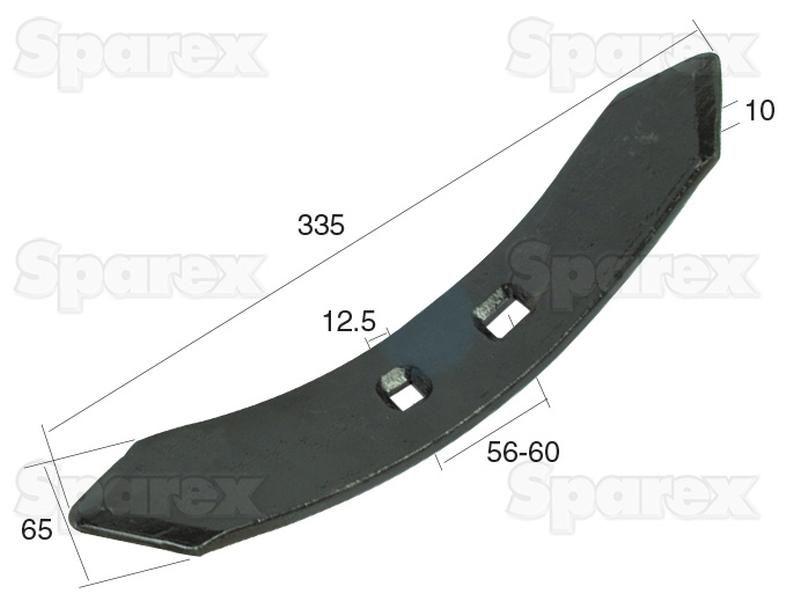 Reversible point 335x65x10mm Hole centres 56/60mm for Universal VARIOUS