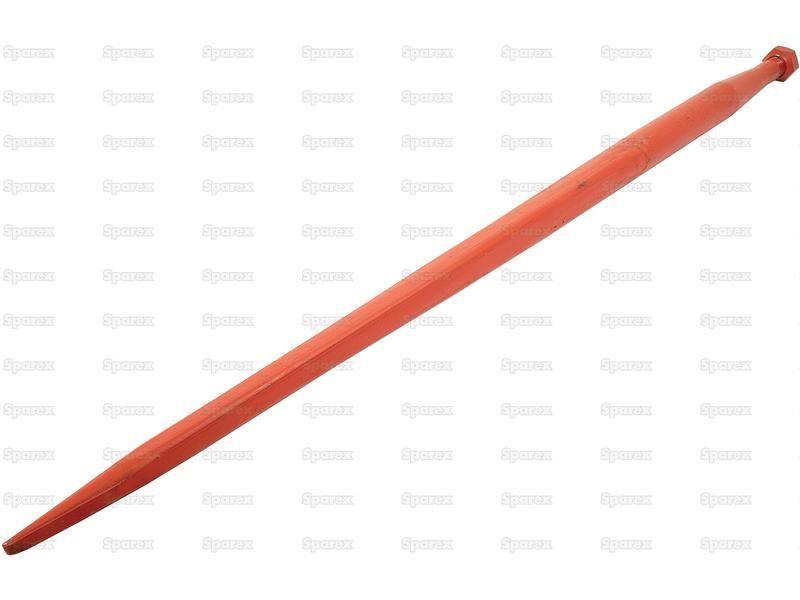 Loader Tine - Straight 1,250mm, Thread size: M33 x 2.0 (Square)