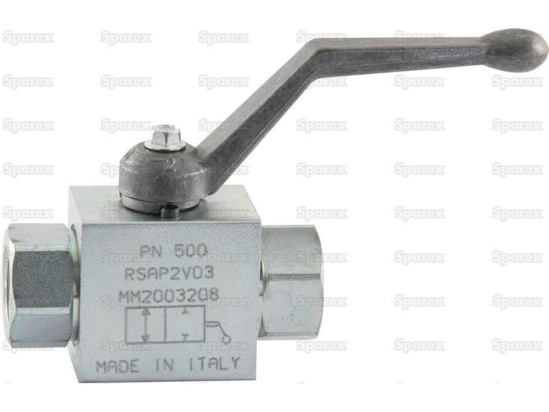 Hydraulic 2-Way Shut-off Ball valve 1/2''BSP Bondioli & Pavesi (RSAP2V03)
