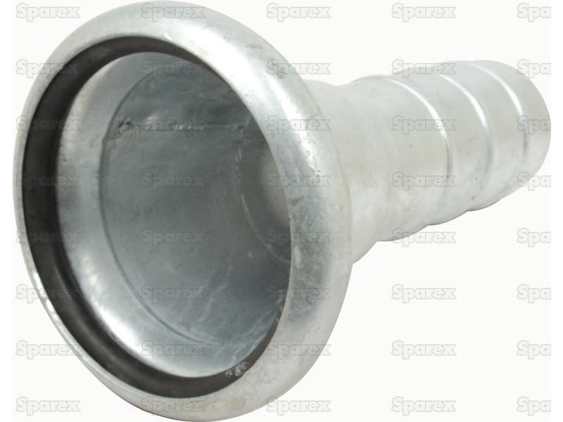6" Female Bauer Type Galvanised Coupling with 4" Hose End