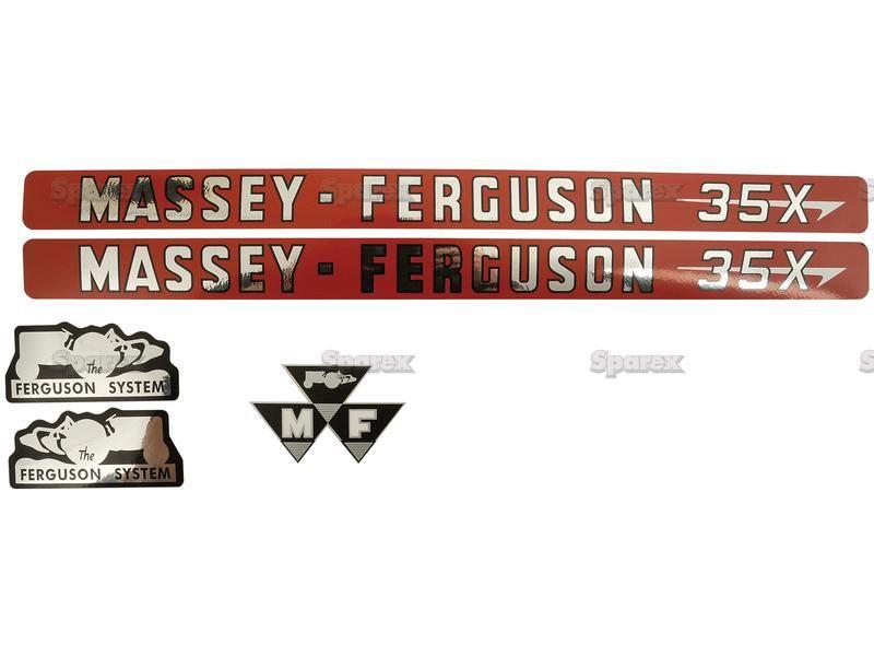 Decal Set - Massey Ferguson 35X for Massey Ferguson