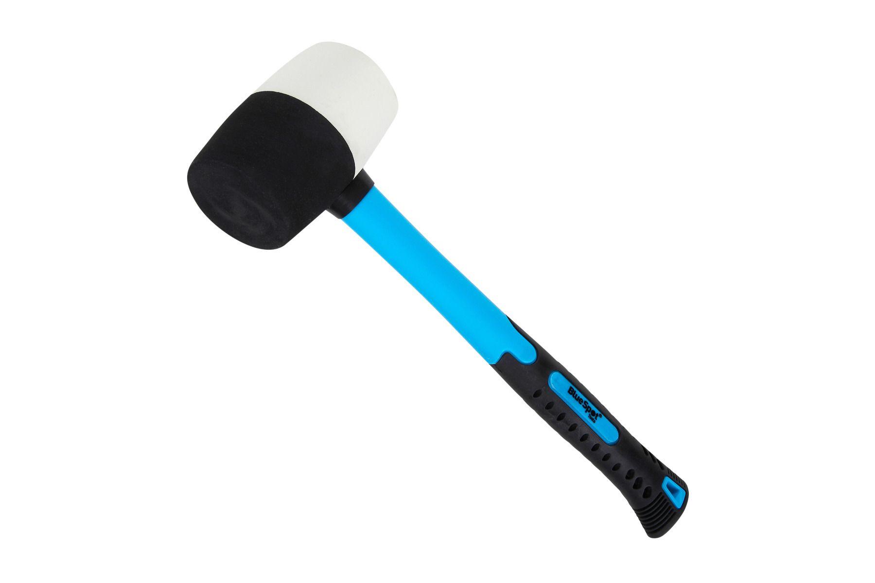 Blue Spot Tools 16OZ Black/White Fibre Glass Rubber Mallet