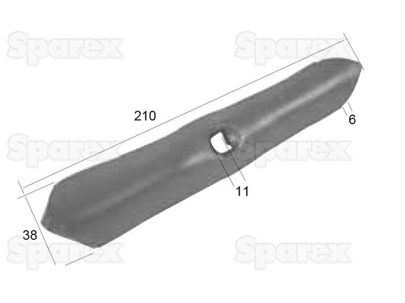 Reversible point 210x40x6mm for Universal VARIOUS