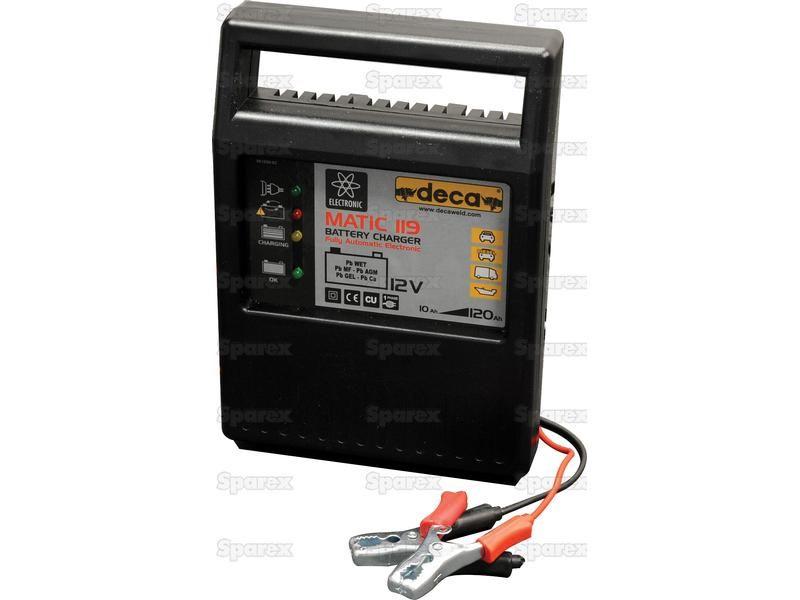 Battery Charger - 12V, 10 - 120Ah (UK Plug)