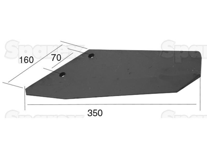 Flat Wings 350x10mm LH for Lemken