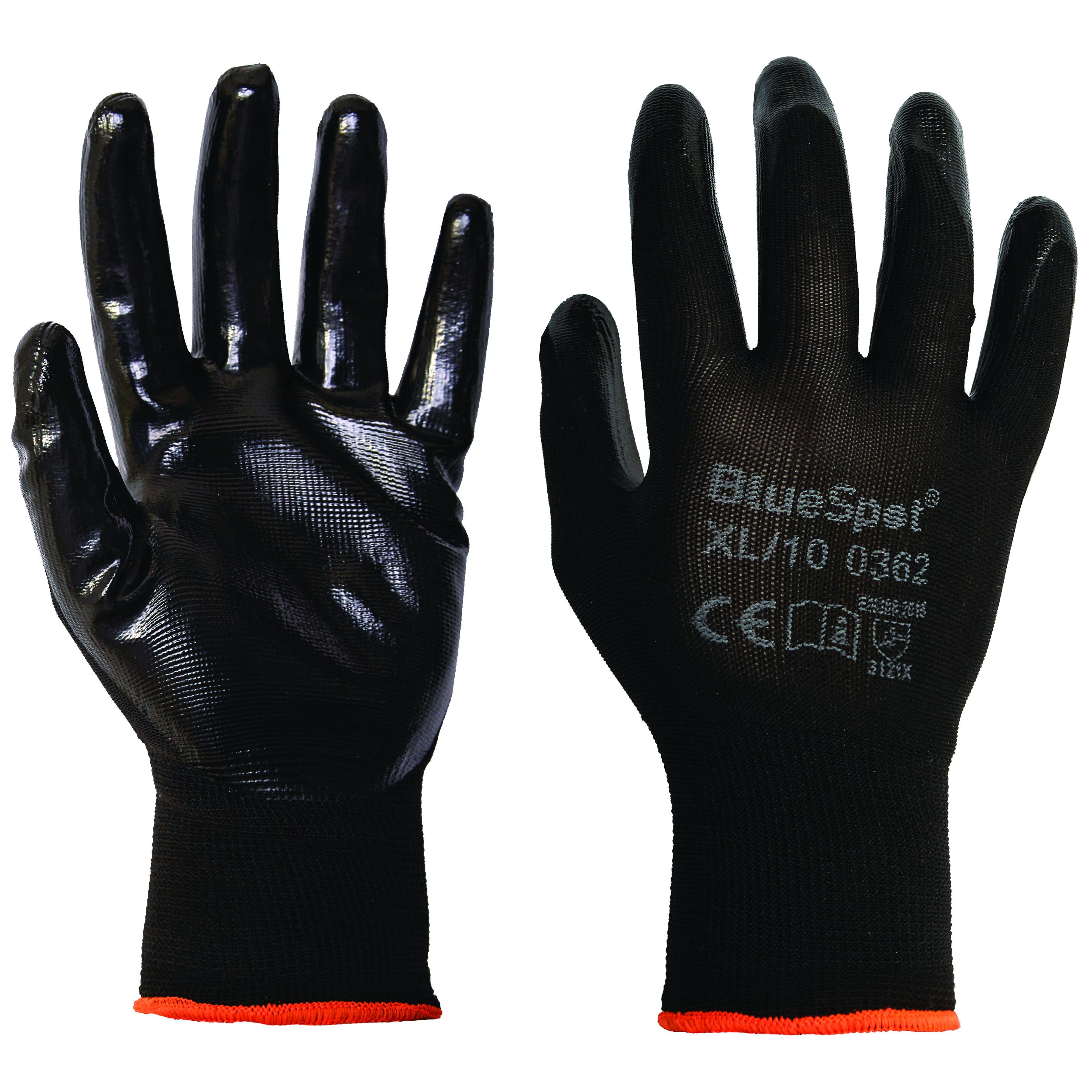 Blue Spot Tools Nitrile Grip Gloves (XL)