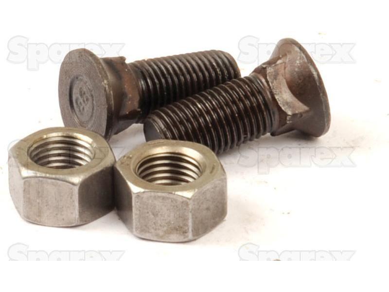 Round Countersunk Square Hex Bolt & Nut (TFCC), Replacement for Kverneland
