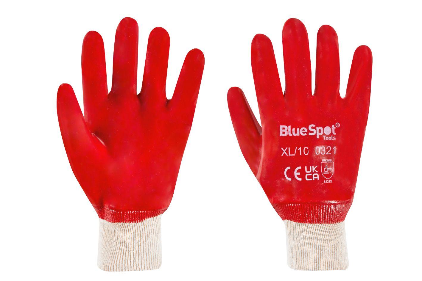Blue Spot Tools Heavy Duty Pvc Gloves (XL)